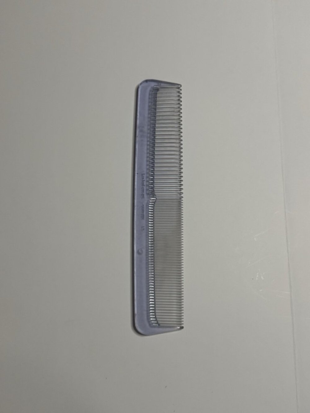 Vintage Prophylactic Jewelite No 72 Dresser Hair Comb Clear Lucite 1940s 50s